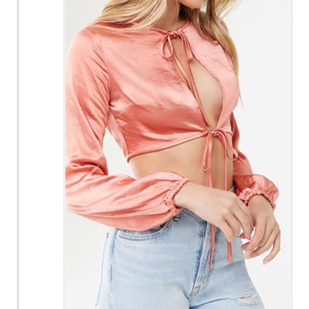 Forever 21 Cutout Crop Top